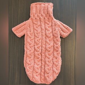 Handmade Knitted Dog Sweater - Size S